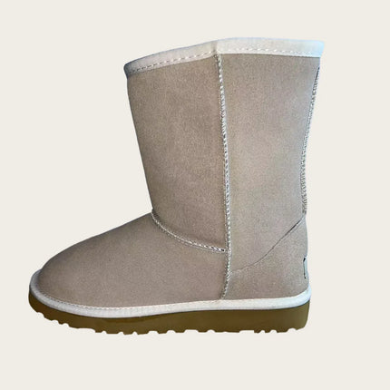 New HOT model women's winter ultra-mini boots - Women's Australian platform boots - Leather material warm boots - Fur decoratio
