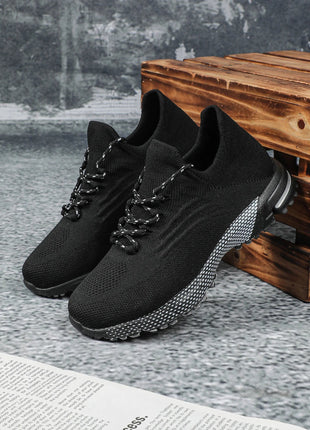 Breathable Socks Shoes Women Lightweight Knitted Casual Sneakers Non-slip Walking Footwear Outdoor Jogging Fitness Sports PlatiNum