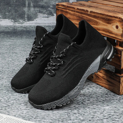 Breathable Socks Shoes Women Lightweight Knitted Casual Sneakers Non-slip Walking Footwear Outdoor Jogging Fitness Sports PlatiNum