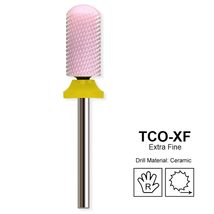 Pink Ceramic Carbide Nail Drill Bits Milling Cutter For Gel Polish Remover Electric Nail Machine Polishing Peeling File Home Salon Manicure Pedicure Accessories