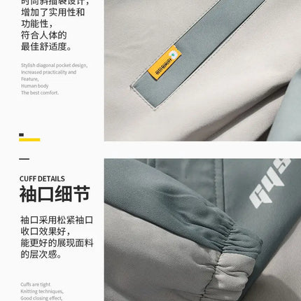 2024 Spring and Autumn jackets Fashion Trend Hooded Coat Men's Casual letter pattern Comfortable Waterproof Jacket M-4XL