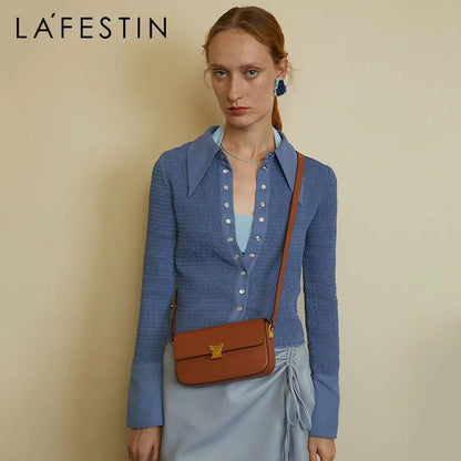 LA FESTIN Original Brand New Shoulder Crossbody Bag Handbag Women Leather Bag Small Square Bag Ladies Designer Fashion Bags