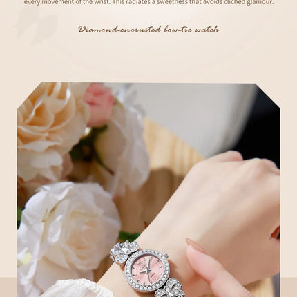 OLEVS 5887 Orologi da donna Elegante orologio al quarzo originale Orologi luminosi impermeabili per regalo donna Cinturino con diamanti Reloj Mujer platinumshop
