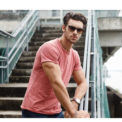 100% Cotton Men's T-shirt Casual Soft Fitness Summer Thin T-shirts Men's Home Clothes O-Neck Short Sleeve Solid T Shirt for Men