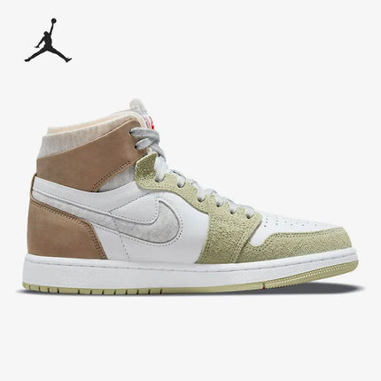 Scarpe da basket da donna Nike Authentic Air Jordan 1 Zoom AJ1 CT0979-102 platinumshop
