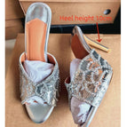 slipper silver 10cm
