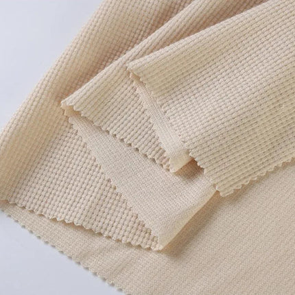 2026 nuovi set di waffle da uomo estivi T-shirt e pantaloncini casual Set tuta sportiva maschile tuta tinta unita abiti larghi platinumshop