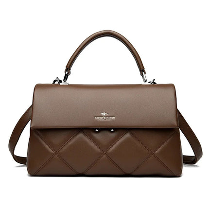 Women's Bag New Trend Korean Handbags Designer Luxury Brand Ladies Shoulder Bags Soft Leather Fashion Versatile Crossbody Bags PlatiNum