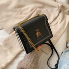 CGCBAG Luxury Brand Women Handbag 2024 New Retro Bee Female Shoulder Bag Simple High Quality Leather Designer Crossbody Bags PlatiNum