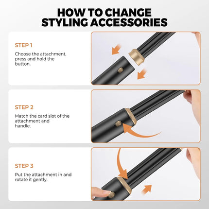 5 in 1 Blow Dryer Brush, Upgrade Hair Dryer Brush Air Curling Wrap Styler, Ionic Round Brush Blow Dryer for Women, Hot Air Brush Hair Styling Tools