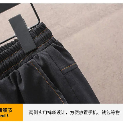 Casual Two-Piece Men's Sets 2026 Spring Autumn Loose Coats & Pant Tracksuits Outdoor Windproof Hooded Jacket And Jogger Clothing