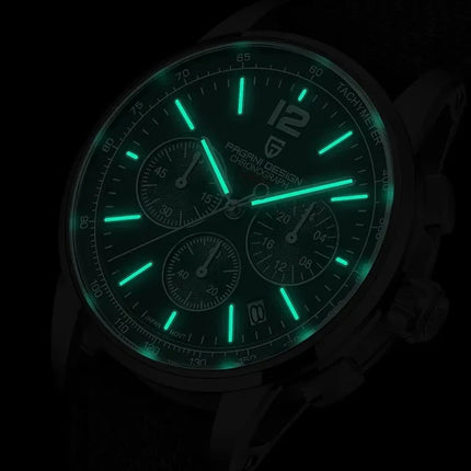 Orologio al Quarzo da Uomo Pagani Design VK63, 41MM, Vetro Zaffiro, Impermeabile 10 Bar, Sportivo, Reloj Hombre