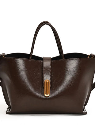 Borsa a Tracolla Grande Capacità da Donna, Nuova Borsa a Mano da Donna di Alta Qualità con Texture, Borsa Grande da Ragazza, Nuova Borsa Versatile da Pendolare con Lettere, Borsa a Tracolla Singola alla Moda, Borsa a Spalla