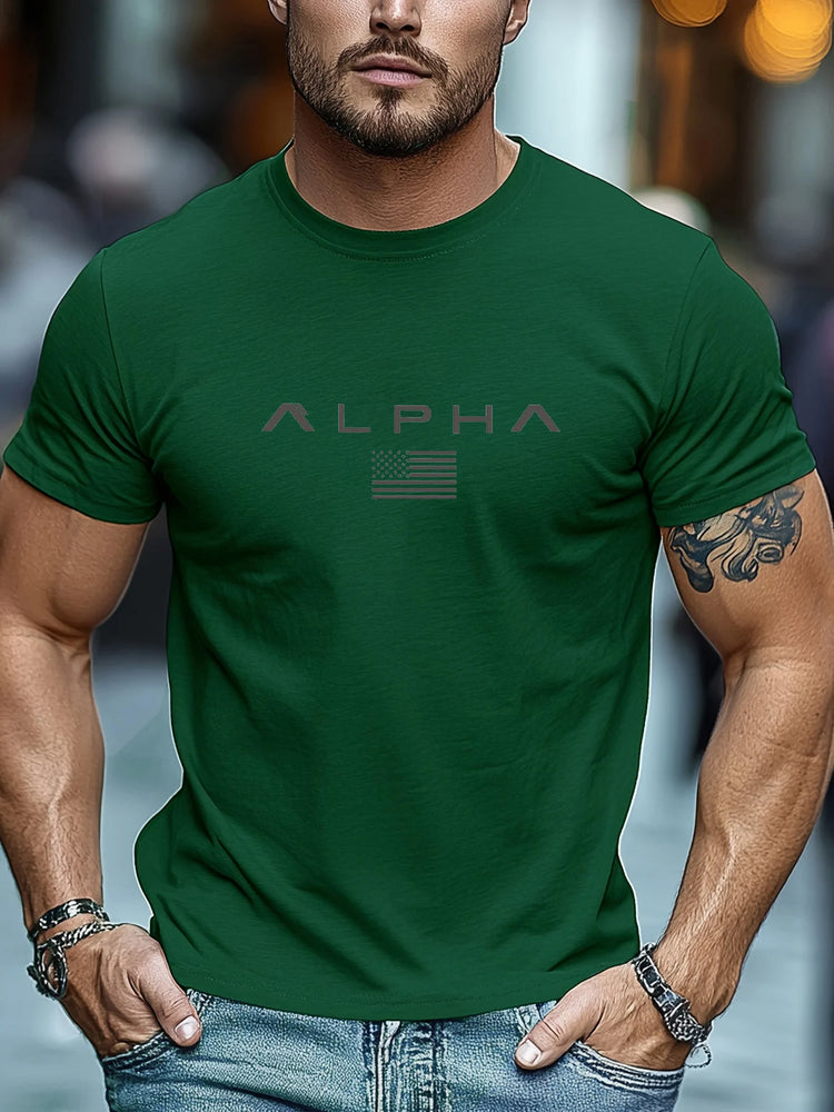 T-shirt da uomo sportiva per fitness all'aperto T-shirt da uomo casual O-Collo allentato a maniche corte T-shirt da palestra di moda Uomo Estate Quick Dry Running Tees
