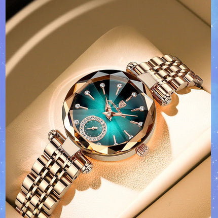 POEDAGAR Orologi al quarzo da donna eleganti di lusso Orologio impermeabile in acciaio inossidabile per donna Orologio da polso da donna alla moda casual reloj platinumshop