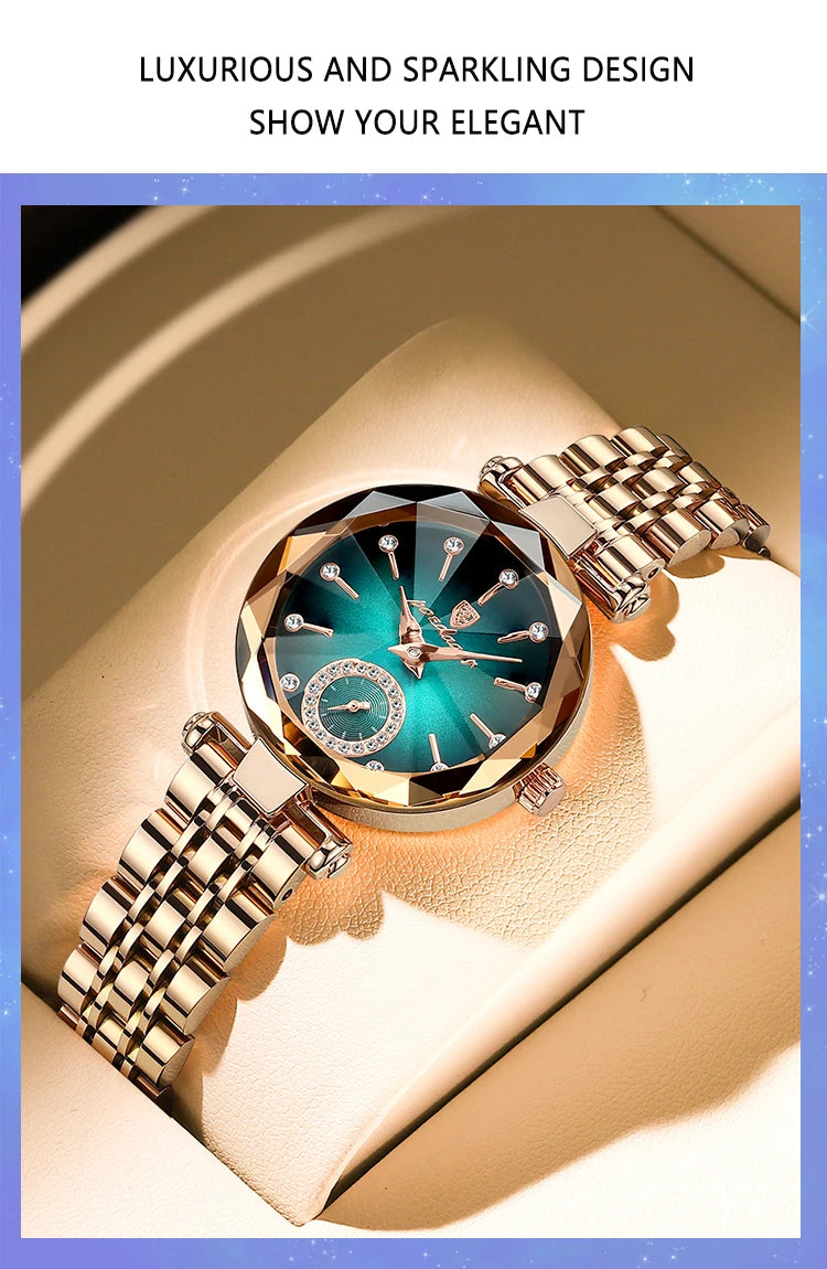 POEDAGAR Orologi al quarzo da donna eleganti di lusso Orologio impermeabile in acciaio inossidabile per donna Orologio da polso da donna alla moda casual reloj platinumshop