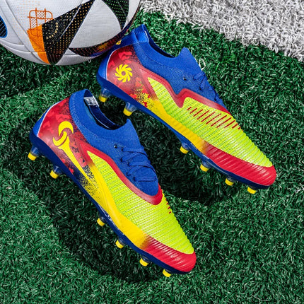 Nuovi Scarpini da Calcio per Uomo, Scarpe Sportive da Esterno per Ragazzi, Tacchetti Lunghi Antiscivolo Traspiranti, Scarpe da Calcio per Allenamento e Partite, Comode per Adulti
