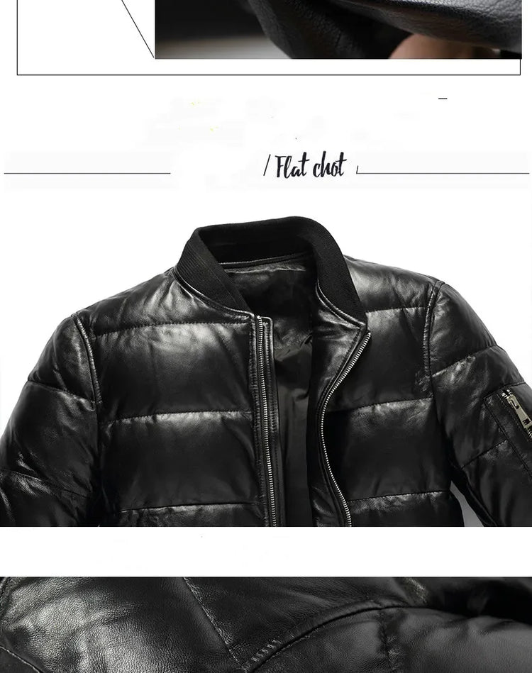Men Jacket 2025 Men's Clothing Autumn Winter Down Jacket 5XL Real Sheepskin Clothes Thick Coat Male Ropa Hombre LXR384