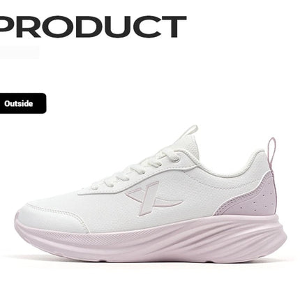 Xtep Running Shoe for Women Support Yu Yi Fw Cushioning Shock WaterProof Stability Durability Breathable Sneakers 875418110055 PlatiNum