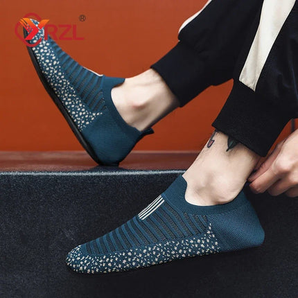 YRZL Mocassini in rete Mocassini da guida da uomo Appartamenti di alta qualità Scarpe da passeggio maschili Mocassini casual in mesh traspirante Scarpe estive da uomo