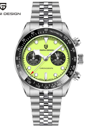 PAGANI DESIGN 2026 Nuovo BB Flamingo Orologio Cronografo Sportivo di Lusso al Quarzo da Uomo con Vetro Zaffiro AR, Impermeabile 100M, Orologio da Polso alla Moda con Cinturino in Acciaio Inossidabile per Uomo, Magazzino Local