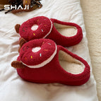 Red Donut Slippers