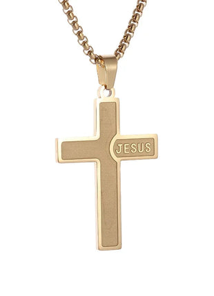 Vintage Christian Ice Crystal Jesus Head Pendant Necklace for Men and Women Cross Catholic Amulet Jewelry PlatiNum