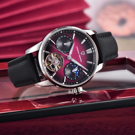 PAGANI DESIGN 41MM Orologio da uomo Orologio meccanico automatico di lusso Orologio da pilota impermeabile in acciaio inossidabile da 100 m PDYS021
