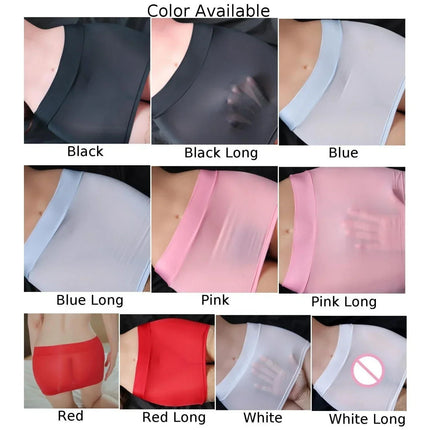 Summer Women Ice Silk Sheer Sexy Mini Tube Skirt Sexy Translucent Nightclub Party Clubwear Short Skirts Elastic Female Clothing PlatiNum