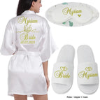 Maschera per scarpe con vestaglia bianca / L