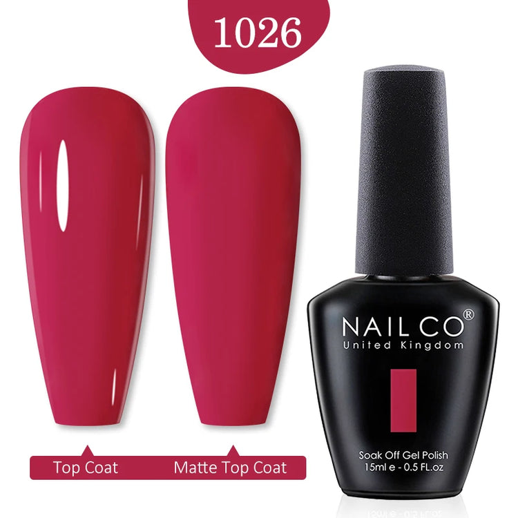 NAILCO 15ml Green Blue Series UV Nail Gel Polish Blue Colors UV&LED Gel Varnish Red Soak Off Semi Permanent LED Nail Gel Varnish