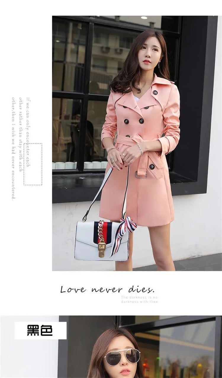 Xiaoxiangfeng Jacket Women2026Spring Autumn Winter New Fashion Windbreaker British Style Long Trench Coat Loose Female Outerwear