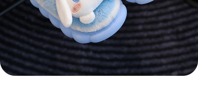 Winter Family Plush Slippers, Parent-Child Match Cartoon Indoor Home Shoes, Cozy Cotton-Lined Non-Slip Slides for All Ages
