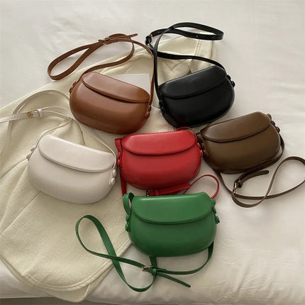 Womens Small Messenger Bag Solid PU Leather Shiny Shoulder Bag Fashion Saddle Bags Flip Buckle Phone Coin Purse Lipstick Storage PlatiNum