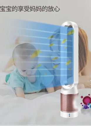 Nuovo ventilatore domestico senza lama da 42 pollici per la purificazione dell'aria: portatile e condizionale.