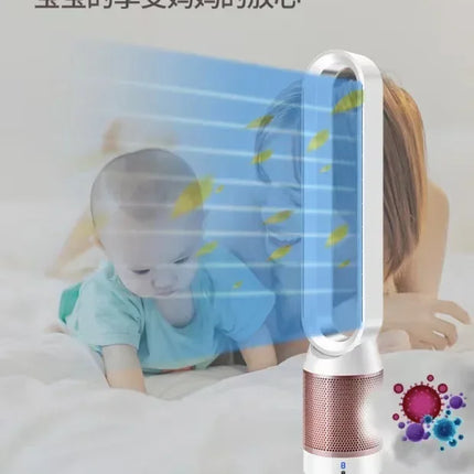 Nuovo ventilatore domestico senza lama da 42 pollici per la purificazione dell'aria: portatile e condizionale.