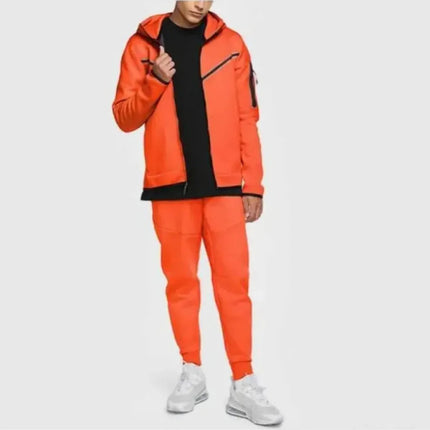 Men's Tracksuits Sports Suit Cotton Brand Tech Fleece Good Quality Hoodie Male Training Wear Sweatshirt Set Sweatpants PlatiNum