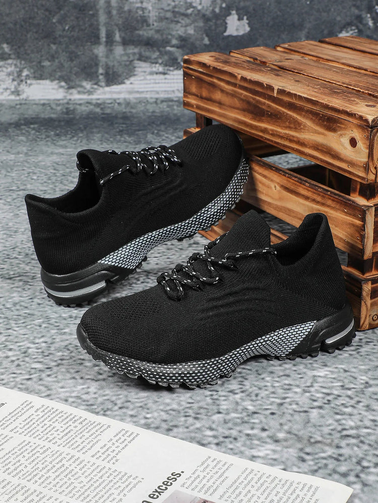 Breathable Socks Shoes Women Lightweight Knitted Casual Sneakers Non-slip Walking Footwear Outdoor Jogging Fitness Sports PlatiNum