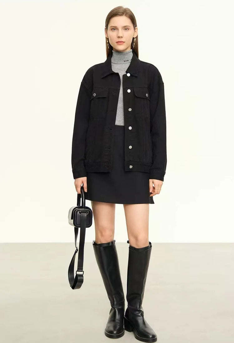 Gonne casual semplici da donna, stile coreano, a vita alta, per l'ufficio, da pendolare, a trapezio, tinta unita, abbinabili a tutto, gonne femminili