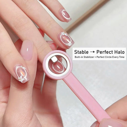 ail Magnet Ring Magnetic Tool with Handle for Cat Eye Gel Polish DIY Nail Art Manicure Tools 2028