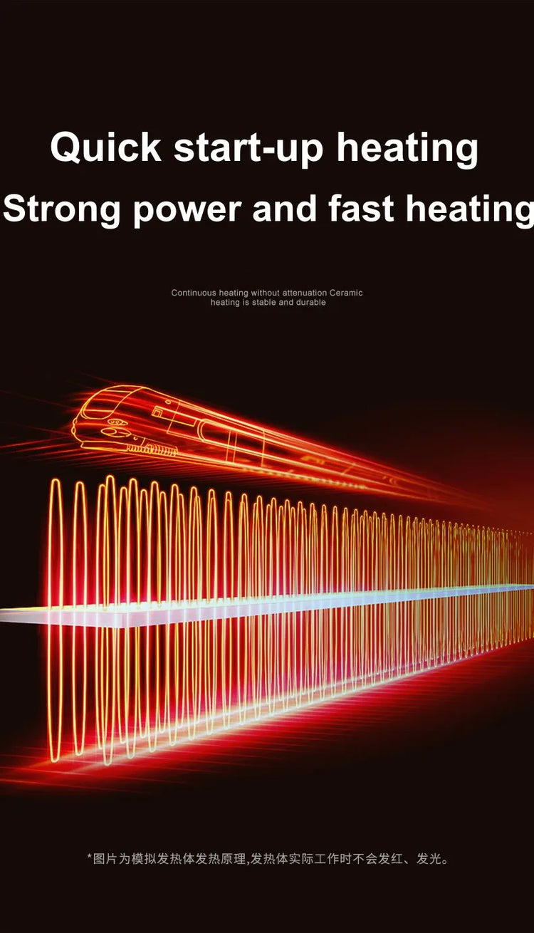 Nuovo riscaldatore 2022, ventilatore domestico a risparmio energetico, riscaldamento termoelettrico a piena velocità, ventilatore senza pale a doppia funzione caldo e freddo