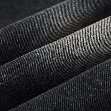 Four Seasons  Men's Casual Spliced Vintage Grey Elastic Jeans Bootcut Pants Trendy Slim Denim Trousers Male Men's Streetwear PlatiNum