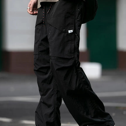 Spring Summer Korean Outdoor Functional Waterproof Cargo Pants For Men Clothing Harajuku Joggers Casual Breathable Pants Male