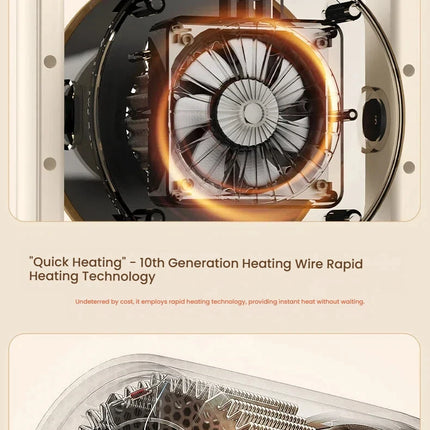 Portable Space Heater for Personal Use 500W Electric Heaters Indoor with Thermostat Fast Heating for Bedroom Office and Indoor