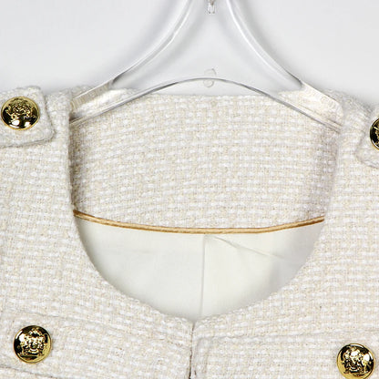 2025 new style fashionable and elegant  ladylike high-end temperament design casual tweed jacket