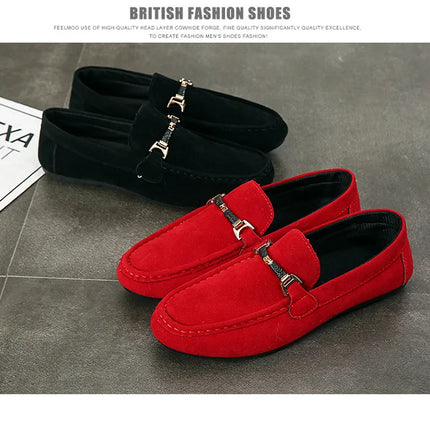 Estate nuove scarpe da uomo alla moda mocassini morbidi di alta qualità mocassini in pelle scamosciata Casual Flats Outdoor Light Walking scarpe da uomo Zapatos
