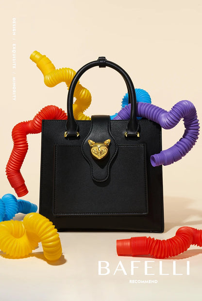 BAFELLI 2025 NUOVA BORSA DA DONNA CAT LUSSO IN PELLE FASHION BUSINESS Spalla Elegante CASUAL CROSSBODY FEMALE BORSA UFFICIALE LADY