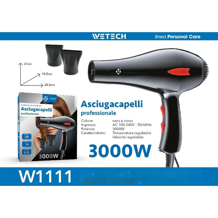 Professional Hair Dryer Collection, Foldable & Compact Household Hair Blow Dryer Series, Multi‑Power 1600‑2200W Ionic Hairdryer for Home Salon Daily Hair Styling