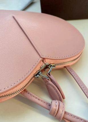 Borsa a tracolla da donna in vera pelle a forma di cuore, anti-graffio, con tracolla regolabile, piccola e graziosa, ideale per appuntamenti e shopping quotidiano - Nuova collezione 2026