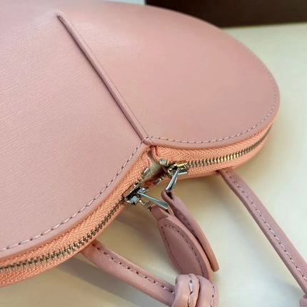 Borsa a tracolla da donna in vera pelle a forma di cuore, anti-graffio, con tracolla regolabile, piccola e graziosa, ideale per appuntamenti e shopping quotidiano - Nuova collezione 2026